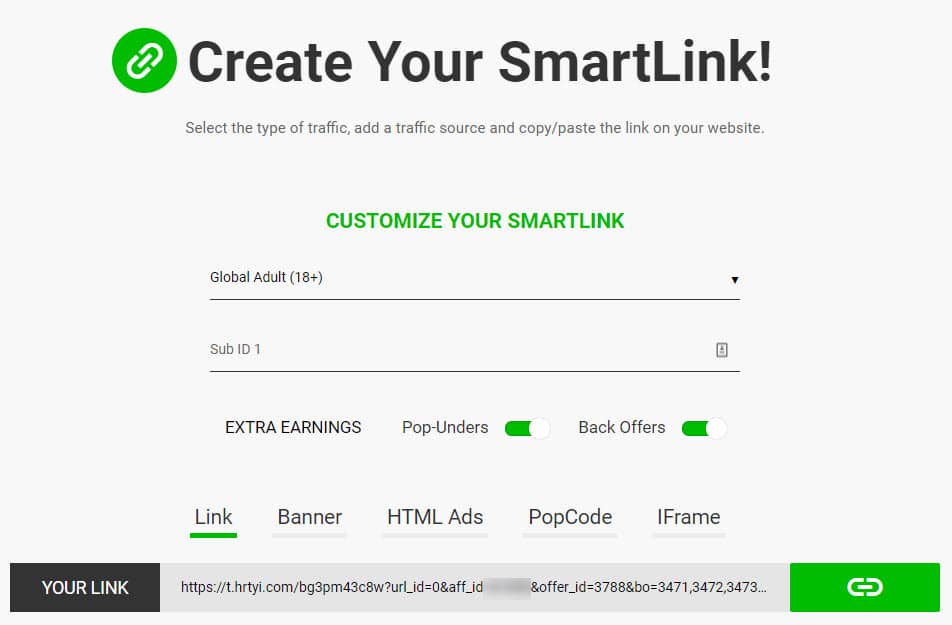 custom smartlink