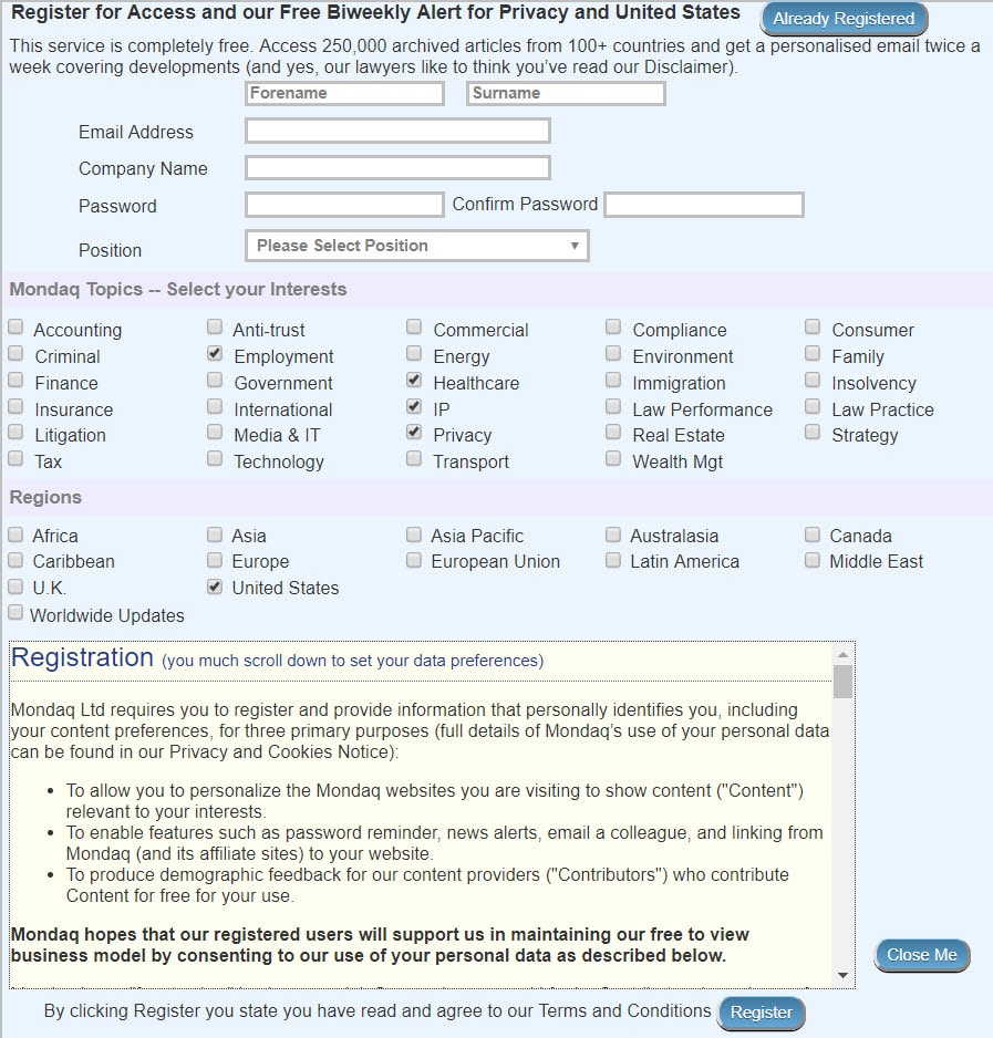 gdpr registration