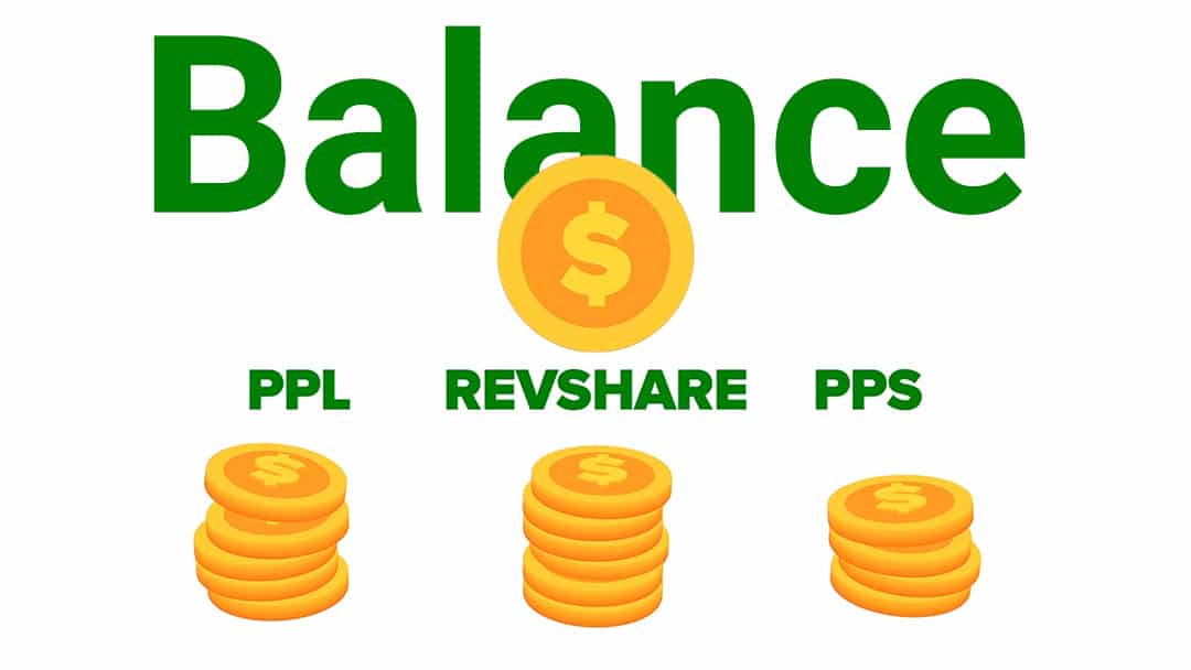 coin piles labelled as P.P.L. REVSHARE and P.P.S.