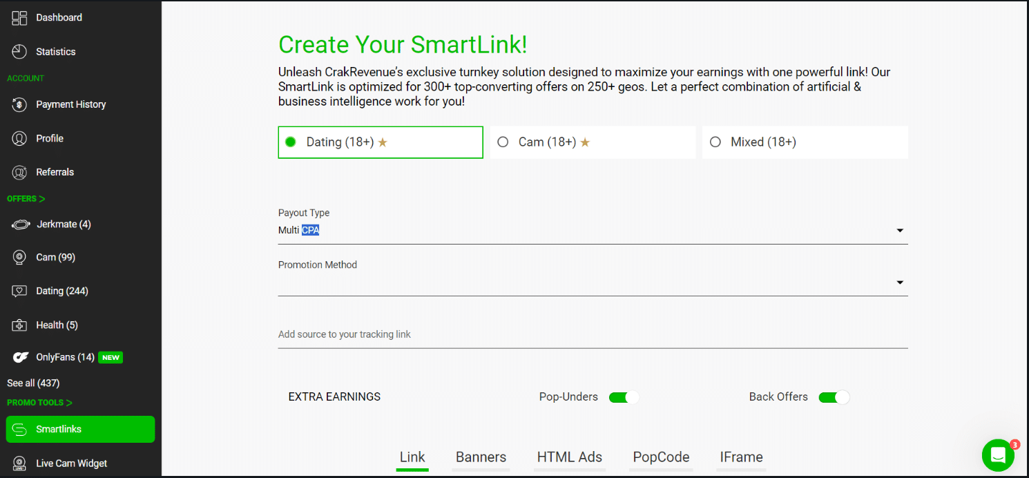 Smartlink CrakRevenue